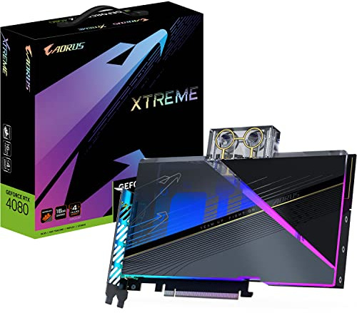 GIGA VGA RTX4080 WATERFORCE WB 3xDP/3xHDMI AORUS GeForce RTX 4080 16GB Xtreme WATERFORCE