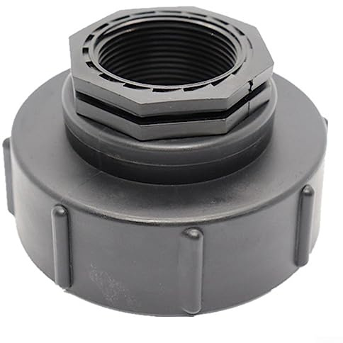 Adaptadores IBC, adaptador de contenedor IBC S100x8 Reducción de rosca interna gruesa accesorios para tanque de agua para riego de jardín - 1.5 pulgadas