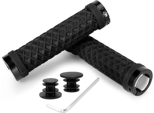 Fahrradgriffe Kinder - Lenkergriffe MTB Mit Rutschfester Gummi | 132mm Ergonomische Griffe für 22,2mm MTB, Mountainbike, Rennrad