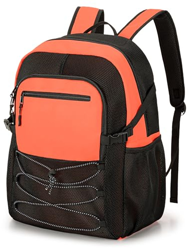 Fasrom Strandtasche xxl Familie Strand Rucksack Badetasche Damen Herren Strandtasche Wasserdicht Groß Orange