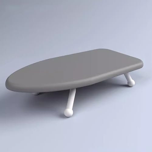 lhyangroupao Petite Planche a Repasser,Table à Repasser Pliante avec Support De Repassage, Table a Repasser Compacte, Peu Encombrante, Amovible et Lavable, Gris