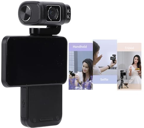 Caméscope Vidéo 5K, Caméra Vlogging 48 MP avec écran IPS 3,5 Pouces, Caméscope de Poche Portable pour Vidéos Personnelles, Aventures en Plein Air, Carte SD 32 Go