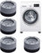 Antivibracion para Pies de Lavadora,4 Pcs Patas Antivibracion Lavadora Almohadilla de Goma Antivibración Alfombrilla Antideslizante para Lavadora,Secadora y Frigorífico