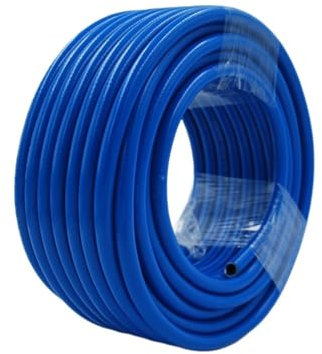 Manguera de aire de oxígeno y acetileno de caucho trenzado, tubo de soldadura de Gas Industrial de alta presión, 1/3/5 metros, 8mm X 14mm, 60 Bar para Aire comprimido Nitrógeno(Blue,7Meters)