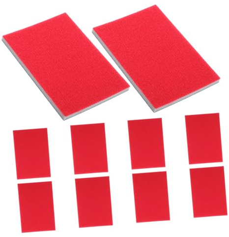 SHINEOFI 20pcs Ultra-fine Sanding Discs Sandpaper Sponge Pads for Crafts Automotive Wood Finishing for Electric Sander Polishing