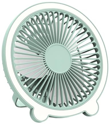 Genérico Ventilador de Escritorio Silencioso,Ventilador Personal Portátil para Escritorio - Operado por Batería 360° Ajustable 3 Velocidades Gadget para Viaje Acampada Playa Hogar Exteriores