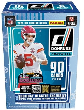 2025 Panini Donruss Football Holiday Trading Cards Blaster Box
