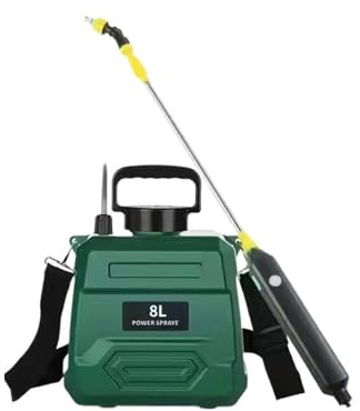 Pulverizador agrícola de Alta presión con batería de Litio de 8 l, pulverizador de pesticidas con Mochila, Nuevo pulverizador eléctrico for riego y desinfección.