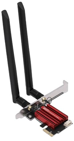 LICAEVEY Tarjeta WiFi PCIe de 1200Mbps, Adaptador de Red Inalámbrica de Doble Banda 2.4GHz 5GHz para PC de Escritorio, Tarjeta PCI Express Gigabit LAN con 2 Antenas para Transmisión de