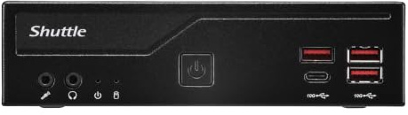 Shuttle Barebone Slim DB860 Intel/SO-DDR5/black - Barebone - Intel Socket 1851 (Core Ultra 100&200)