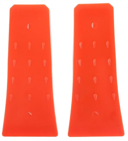 Generisch 2 Stück Kunststoff Fällkeil Holzfällerbock 8 Zoll Orange für Baumfällung und Gartenarbeiten als Stabile Stütze für Kettensägenzubehör