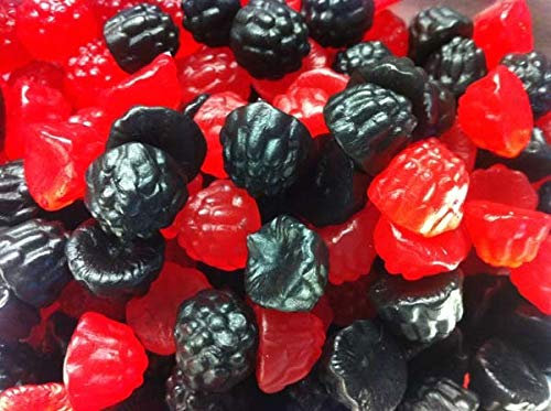 BlackBerry and Raspberry Gums 500g Share Bag by The Gourmet Sweet Company