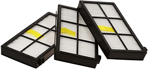Hepa Allergie-, Filter-Set, 3 Filter, kompatibel mit iRobot Roomba 900, 966