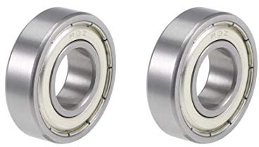 sourcing map 2 Stück Rillenkugellager Doppelt Abgedichtete R8ZZ 1/2 x 1-1/8 x 5/16 Chromstahl P6 (ABEC3)
