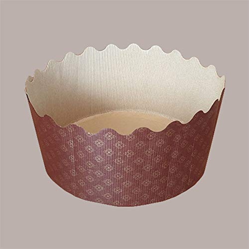 Lucgel Stampo Forma Cottura Usa e Getta per Panettone Maxi 3 Kg Dm300H150mm - 2 pezzi -