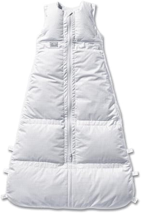 Set ARO Artländer Daunenschlafsack mit Stoffwindel Blaubär/Winterschlafsack längenverstellbar/Baby-Schlafsack mit Premiumdaunen