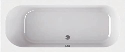 Ben Obvio Badewanne 170x75 cm - Weiß - Eingebaute Badewanne - Acryl - Spa, für 2 Personen - Einbau Badewannen