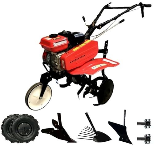 SAKAWA Motoazada 3V Ruedas + Arracanpatatas + Asurcador + Vertedera