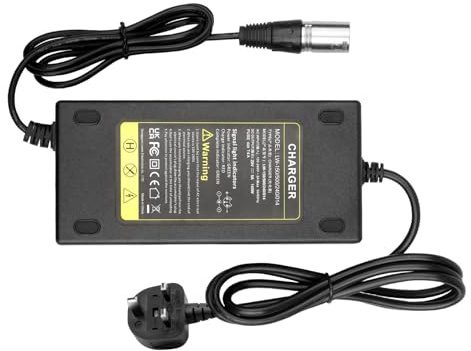 LabTEC 29V 24V 5A Mobility Scooter Battery Charger, Electric Wheelchair Lithium Battery Charger Go-Go Elite Traveller Power Adapter with 3pin XLR Connector