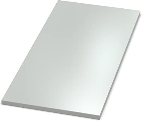 AUPROTEC Tischplatte 19mm grau 1000 mm x 500 mm Holzplatte melaminharzbeschichtet Spanplatte mit 2mm ABS Kante Auswahl: 100x50 cm