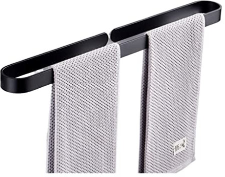 Handtuchhalter Wand Handtuchständer Bad Schwarzer Handtuchhalter Space Aluminium Single Rod Handtuchhalter Badezimmer Küche Wandmontierter Handtuchhalter Handtuchstange Badetuchhalter ( Blue : Black ,