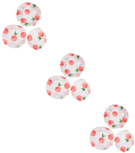 MAGICLULU 9 Stk Staubschutz Für Lebensmittel Schalenabdeckungen Wiederverwendbar Elastische Nahrung Schutzabdeckungen Für Lebensmittel Faltbares Zelt Käsewachs Waschbar Salat Baumwolle