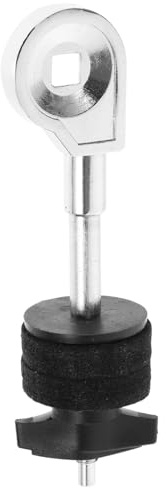 FUNOMOCYA Accesorio Apilador de Platillos Metálico Ligero Absorción de Impactos para Batería, Soporte Compacto y Resistente Color Plata Adecuado para Instrumentos de Percusión