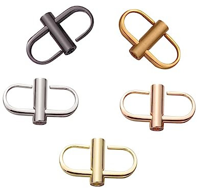 PHENOFICE 5pcs Chain Bag Strap Adjustment Buckle Metal Buckles Chain Screw Fastening Travel Belt Luggage Tags