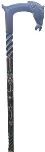 basticks Spazierstock -Pferd schwarz- Flanierstock Holz Handmade