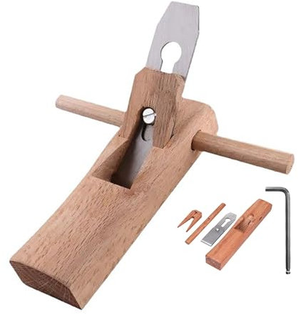 Cepilladora de madera, grosor ajustable, hoja de doble cara, banco de mano, herramienta de corte de carpintero, herramienta de corte de carpintero, superficie de alisado de superficie de puerta para