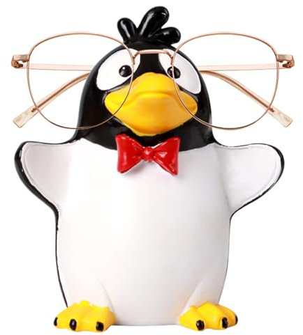 Brillenhalter in Tierform – Brillen-Halter für Brillen, Sonnenbrillen-Halter, Pinguin-Brillenständer, Tier-Brillen-Halter, Ständer, Sonnenbrillen-Display, Brillen-Halter, Figur, Schmuck-Organizer