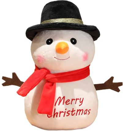 Songelt Décorations de Noël festives - Figurine de bonhomme de neige de dessin animé pour le bureau - Fournitures de fête de Noël