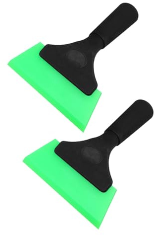 TOBBOMEY 2 Pezzi Kit Raschietti Materiale Durevole per Pellicole Adesive Spatola Avvolgimento Auto Ergonomica e Superfici Elettroniche Strumento Versatile Senza Segni Colore Verde