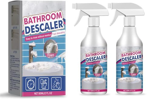 Nettoyant pour les taches tenaces, multifonction, nettoyant pour cabine de douche, salle de bain, toilettes en verre, nettoyant anti-calcaire pour douche, puissant, sûr, gain de temps (2)