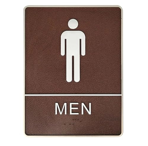 Toilettenschilder, Toilettenschild Männer Frauen Unisex Badezimmer Tür Wandaufkleber Aufkleber for Toilette Restaurant(Men)