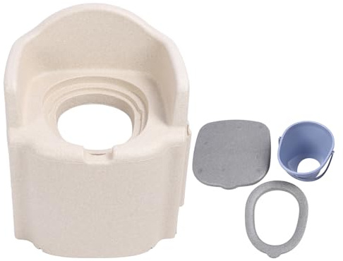 WFNIHONHON Sedia toilette per Anziani, per Donne Incinte, Materiale EPP, Resistente all'Acqua, Doppio Uso, Sedile Imbottito, Design Antiscivolo