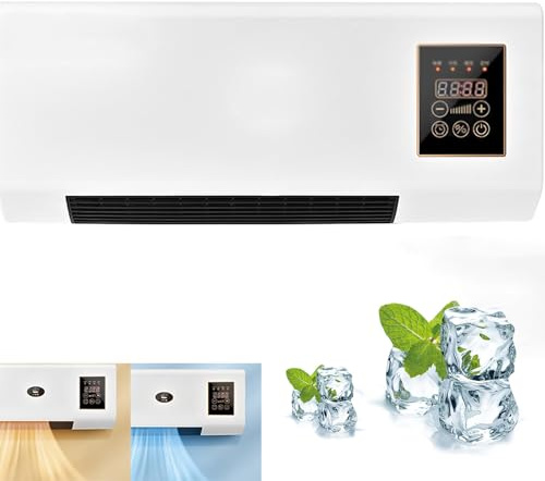 2000W Wall Mounted Fan, 2-in-1 Cool & Warm with Remote