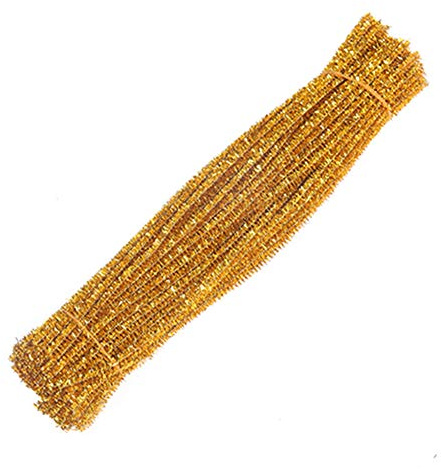 Egurs 100 Stück Glitzer Pfeifenreiniger Bunte Pfeifenputzer für Kinder zum Basteln Farbig Dekor für DIY Handwerk Dekorationen 30cm