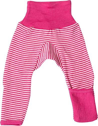 Cosilana Baby Hose lang- mit Kratzschutz am Bein 86/92 PEP-Pink Geringelt 130