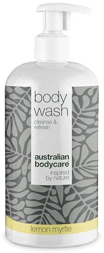Australian Bodycare Body Wash 500ml | Duschtvål med 100% naturlig Tea Tree Oil + Lemon Myrtle | För finnar, oren hud och pormaskar på ryggen, rumpan