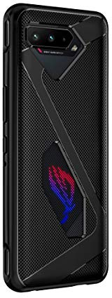 GIOPUEY Coque pour ASUS ROG Phone 5/5S, Ultra-Mince Flexible TPU Case, Anti Empreintes Digitales Phone Coque [Slim Fit] [Résistant à l'usure] [Résistant au Glissement] - Noir