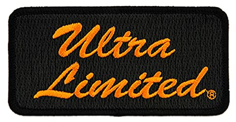 Aufnäher 4″ Ultra Limited Patch Schwarz Orange ca. 10,5 x 4,5 cm