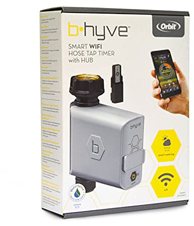 S&M 590085 Orbit B-Hyve 94990 intelligent bevattningsdator med Wi-Fi-kontakt för kran, vit