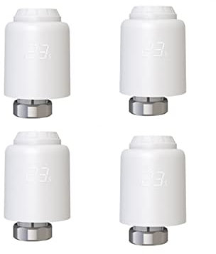 RANRAO Heizkörperthermostat Elektronisch - Programmierbares WLAN Erweiterbares Heizkörperthermostatventil - Thermostat heizung Digital - Kompatibel für Google-Home und AIexa
