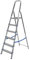 Leonardo Fai Da Te - scala pieghevole in alluminio 5+1 portata 150 kg EN 131 - scala antiscivolo in alluminio max - ideale per uso domestico e lavorativo