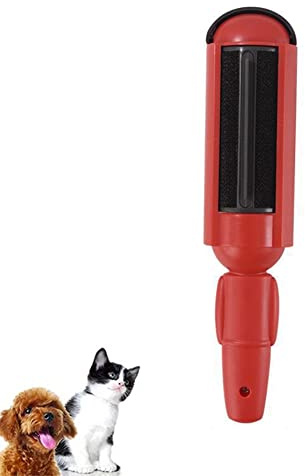 Pet Hair Remover Roller,Reusable Cat and Dog Hair Remover Brush,Sticky Lint Brush for Dog,Reusable Lint Roller,Eco-Friendly Pet Fur Remover for Carpet,Furniture,Clothes,Bedding,Laundry,Sofa (red)