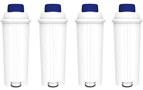 Comedes Filterpatrone für De'Longhi DLS-C002, SER3017 & 5513292811, Ähnlich wie Magnifica, Eletta, ECAM, ESAM, ETAM, BCO, EC-Serie Kaffeevollautomaten, TÜV SÜD zertifiziert (4 Stück)