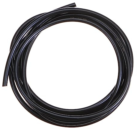 QUARKZMAN PU Übertragung Gürtel 6mm Dia 10ft(3 Meter) Länge Schwarz | Polyurethan Rundriemen Antriebsriemen Glatte Oberfläche PU Urethan Gürtel für Antrieb Übertragung