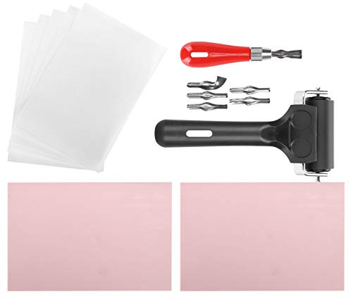 Kit de Tallado de Caucho Juego de Fabricación de Sellos de Bloques Bloques de Tallado de Sellos de Caucho Kit para hacer sellos de goma Herramientas de Corte Para Grabado Y Manualidades