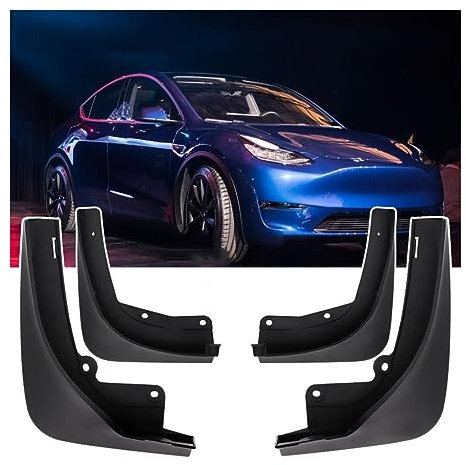 Auto Spritzschutz 4x Auto Schmutzfänger Guards Für Tesla Für Modell Y 2020 2021 Schmutzfänger Spritzschutz Matte Schutz Kotflügel Auto Zubehör Teile Rad Schmutzfänger